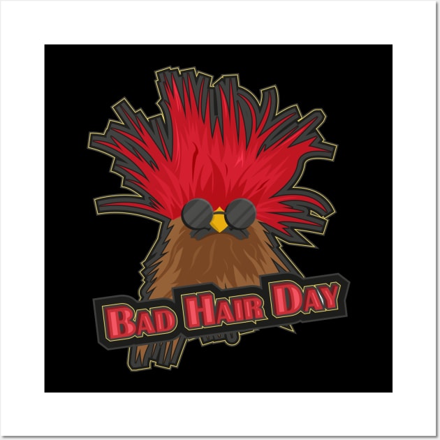 Bad Hair Day Wall Art by shirtsandmore4you